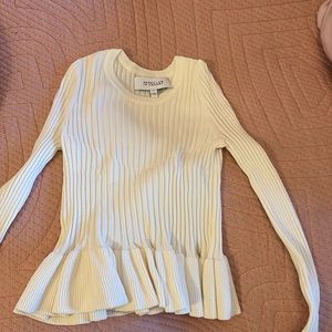 Peplum sweater